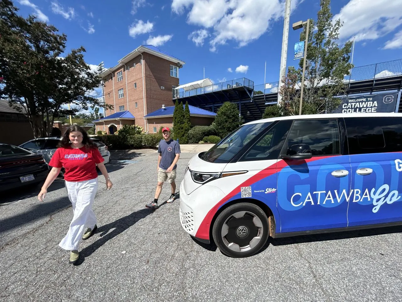 CatawbaGO VW ID. Buzz at Catawba College in Salisbury, North Carolina